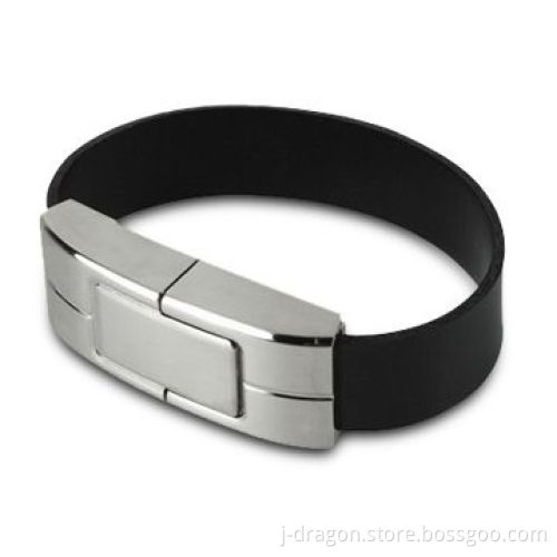 High-speed USB2.0 Flash Drive in Leather Wristband Shape, Suitable for Promotions